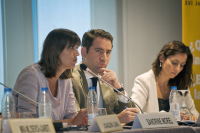 Sandrine Morel, Teodoro García y María Andrés