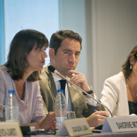 Sandrine Morel, Teodoro García y María Andrés