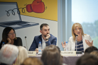 Àngels Barceló, Ignacio Escolar y Encarna Samitier