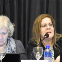 Mónica González y Mabel Rehnfeldt