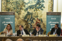 Montserrat Domínguez, Francesc de Carreras, Rafa Latorre y Carlos E. Cué