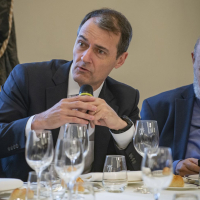 Juan Ignacio de Elizalde, director general de Coca-Cola Iberia, durante su intervención en la clausura de la Jornada