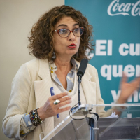 La Ministra de Hacienda, María Jesús Montero, en la clausura de la Jornada