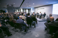 Plano general del salón del Cercle d’Economia durante la jornada