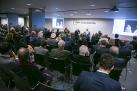 Plano general del salón del Cercle d’Economia durante la jornada