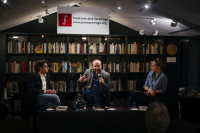 Fernando Berlín, Rui Tavares y Jenny Barchfield