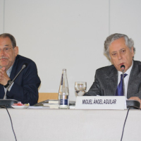 Javier Solana y Miguel Ángel Aguilar