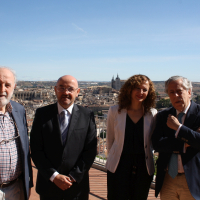 Diego Carcedo, Emilio Puig, Pilar Cuevas y Miguel Ángel Aguilar