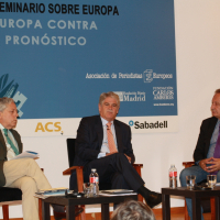 Miguel Ángel Aguilar, Alfonso Dastis y Xavier Vidal Folch