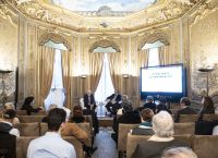 Diego Carcedo y Antonio Pérez- Hernández en la inauguración del Foro