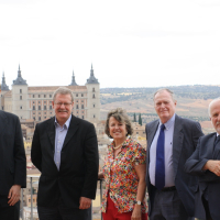 David Ramírez, Greg Austin, Georgina Higueras, Carlos Miranda y Suleyman Anil