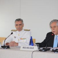 Almirante Fernando García Sánchez y Miguel Ángel Aguilar