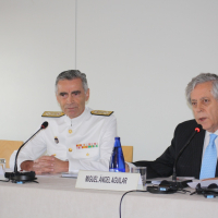 Almirante Fernando García Sánchez y Miguel Ángel Aguilar