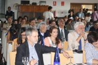 Público en la conferencia del Secretario de Estado