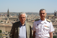 Miguel Ángel Aguilar y el Almirante Fernando García Sánchez.