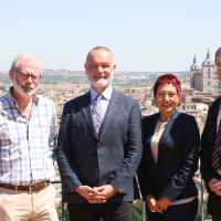 Jesús Núñez Villaverde, Jean-Pierre Filiu, Ana Bosch y Joost Hiltermann