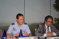 El General Carlos Gómez López de Medina y Javier Fernández Arribas