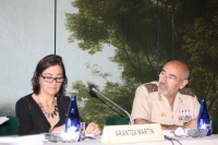 Arantza Martín y el General Fernando García Blázquez