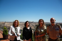 Sylvie Matelly, Arantza Martín, Lucyna Golc-Kozak y el General Fernando García Blázquez