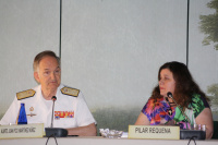 El Almirante Juan Francisco Martínez Núñez y Pilar Requena